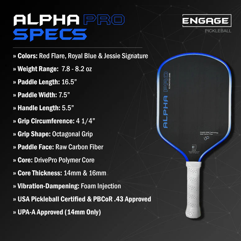 Engage Alpha Pro Pickleball Paddle 2025