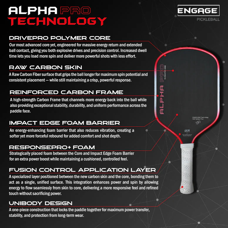 Engage Alpha Pro Pickleball Paddle 2025