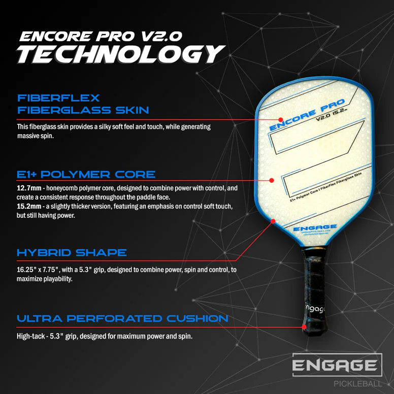 Engage Encore Pro V2.0 Pickleball Paddle 2024