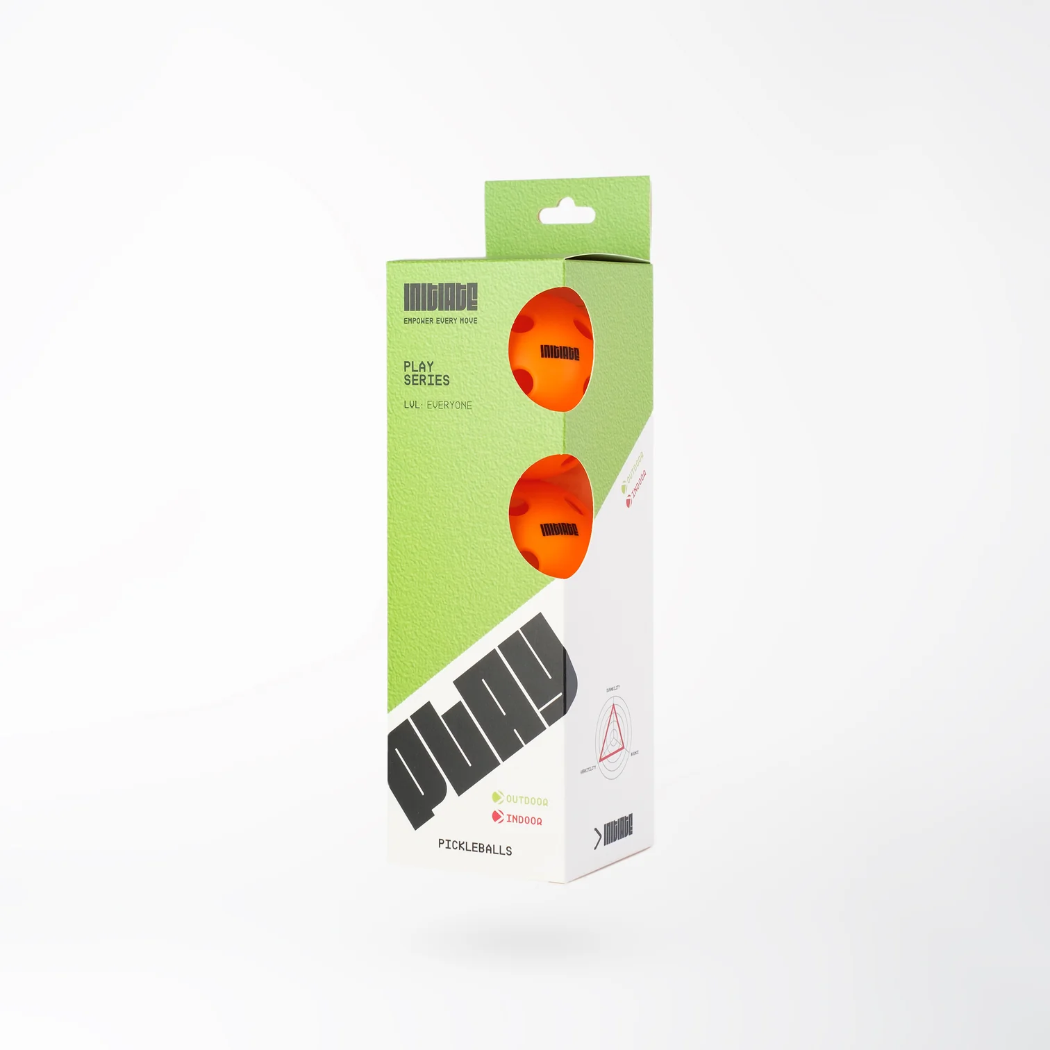 Initiate Play Indoor Pickleball (Pack of 3 balls)