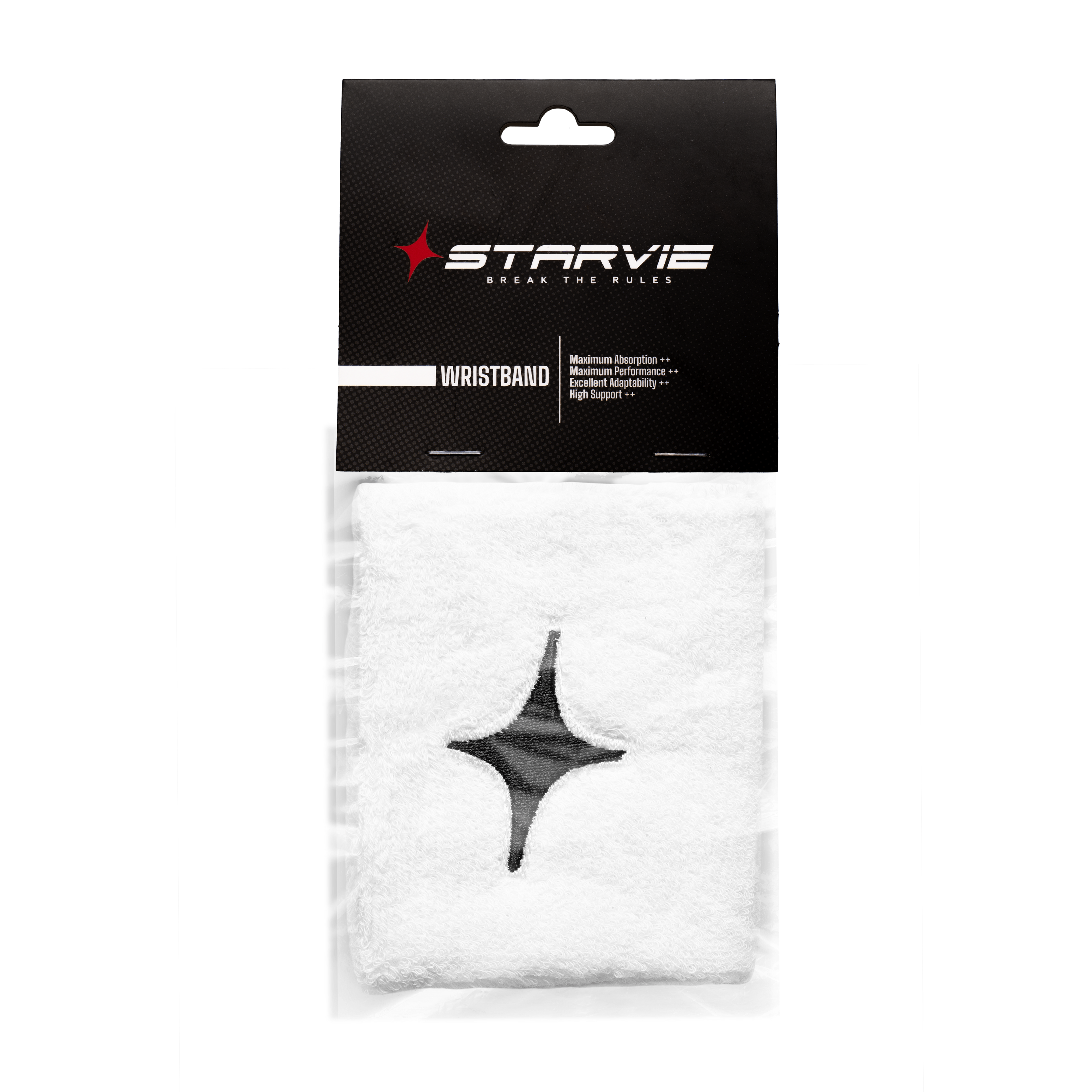 Starvie Star Wristband — White with Black Star