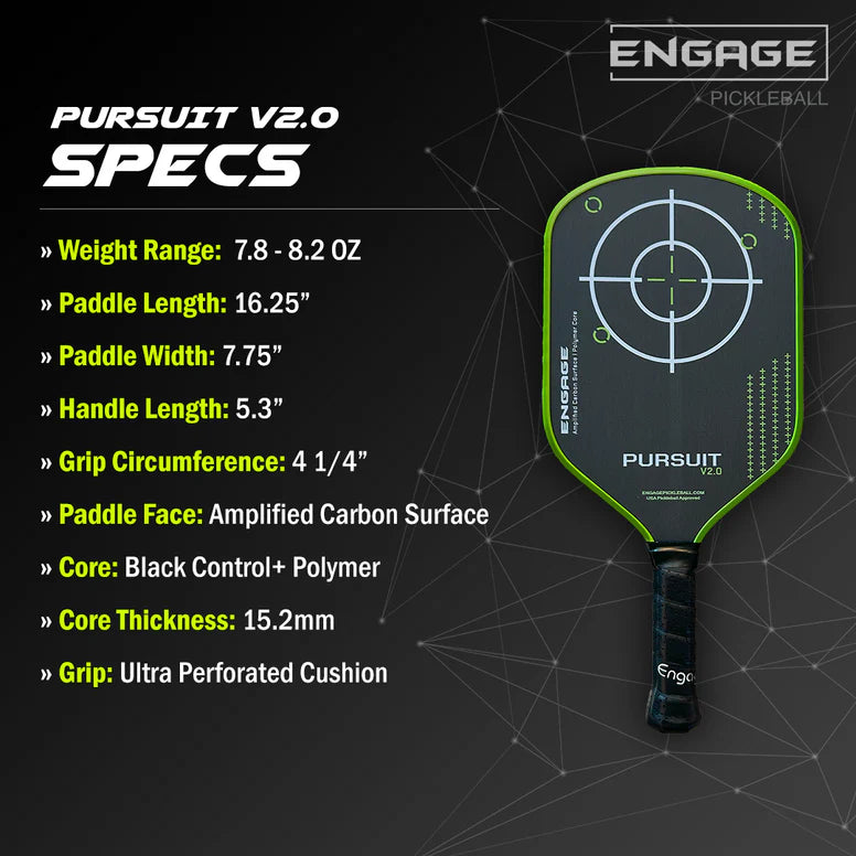 Engage Pursuit V2.0 Pickleball Paddle 2024