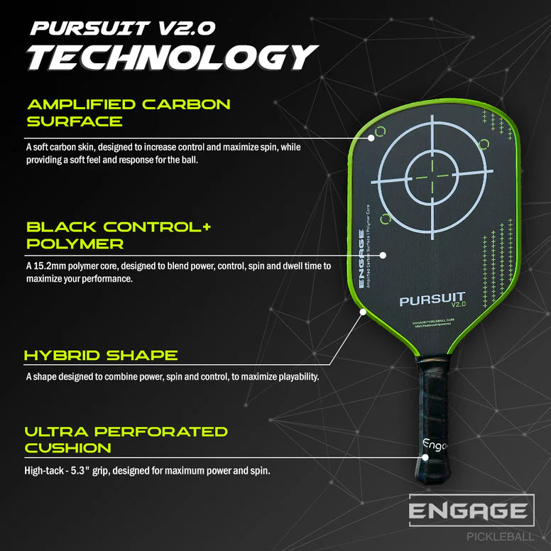 Engage Pursuit V2.0 Pickleball Paddle 2024